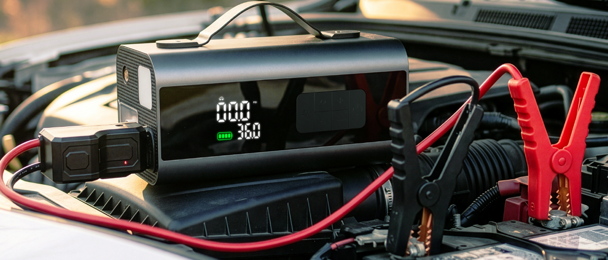 Be Ready for the Unexpected with the FosPower 10-in-1 Portable Car Jump Starter & Tire Inflator