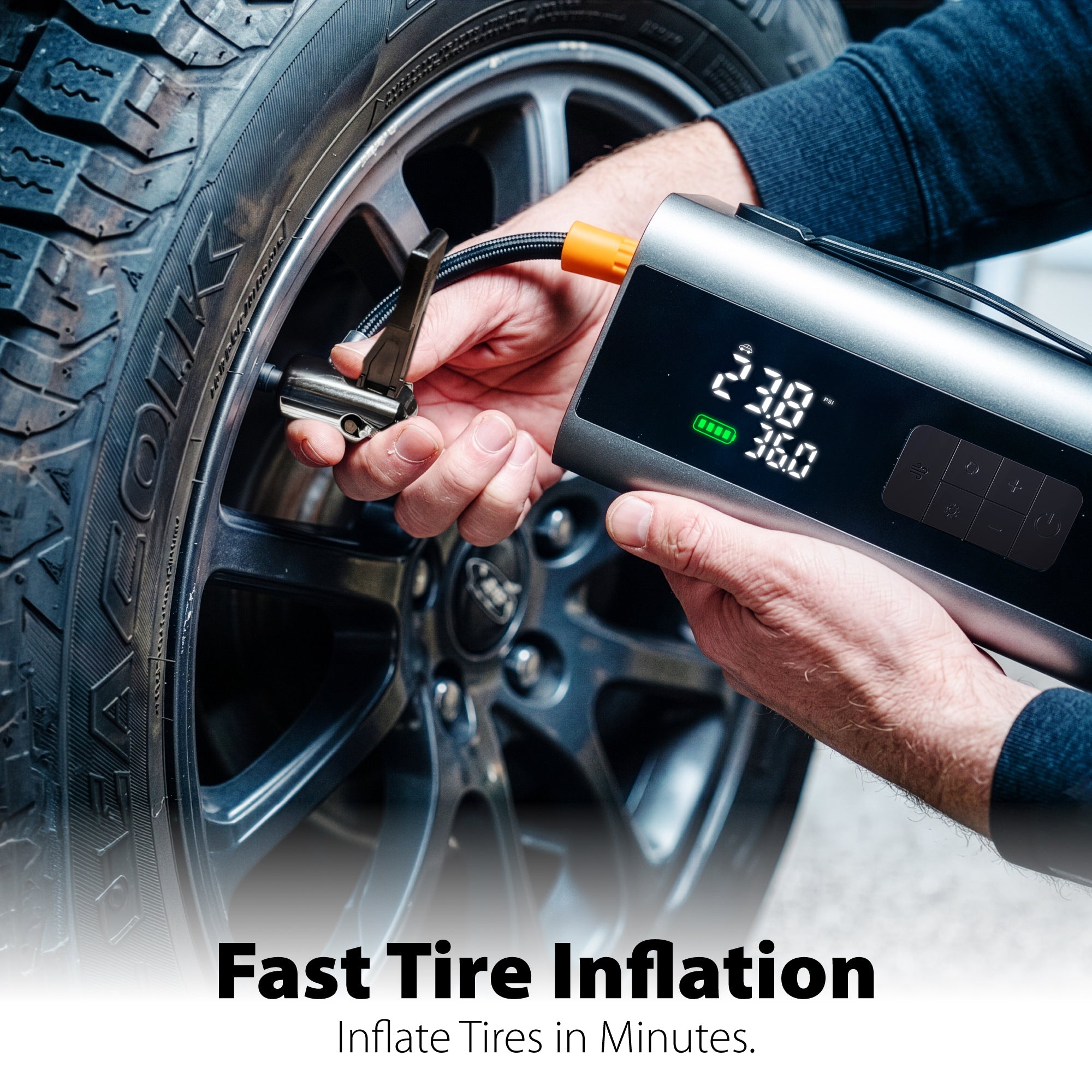 10-in-1 Portable Car Jump Starter and Tire Inflator