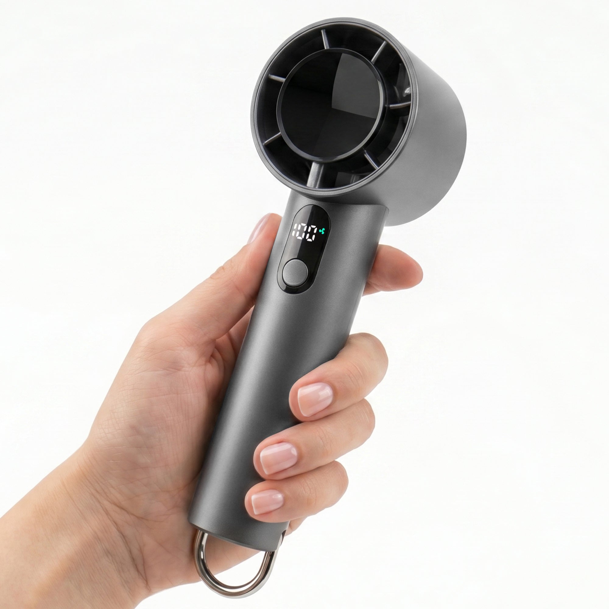 Portable Handheld Turbo Fan, 10000 RPM Rechargeable Mini Fan