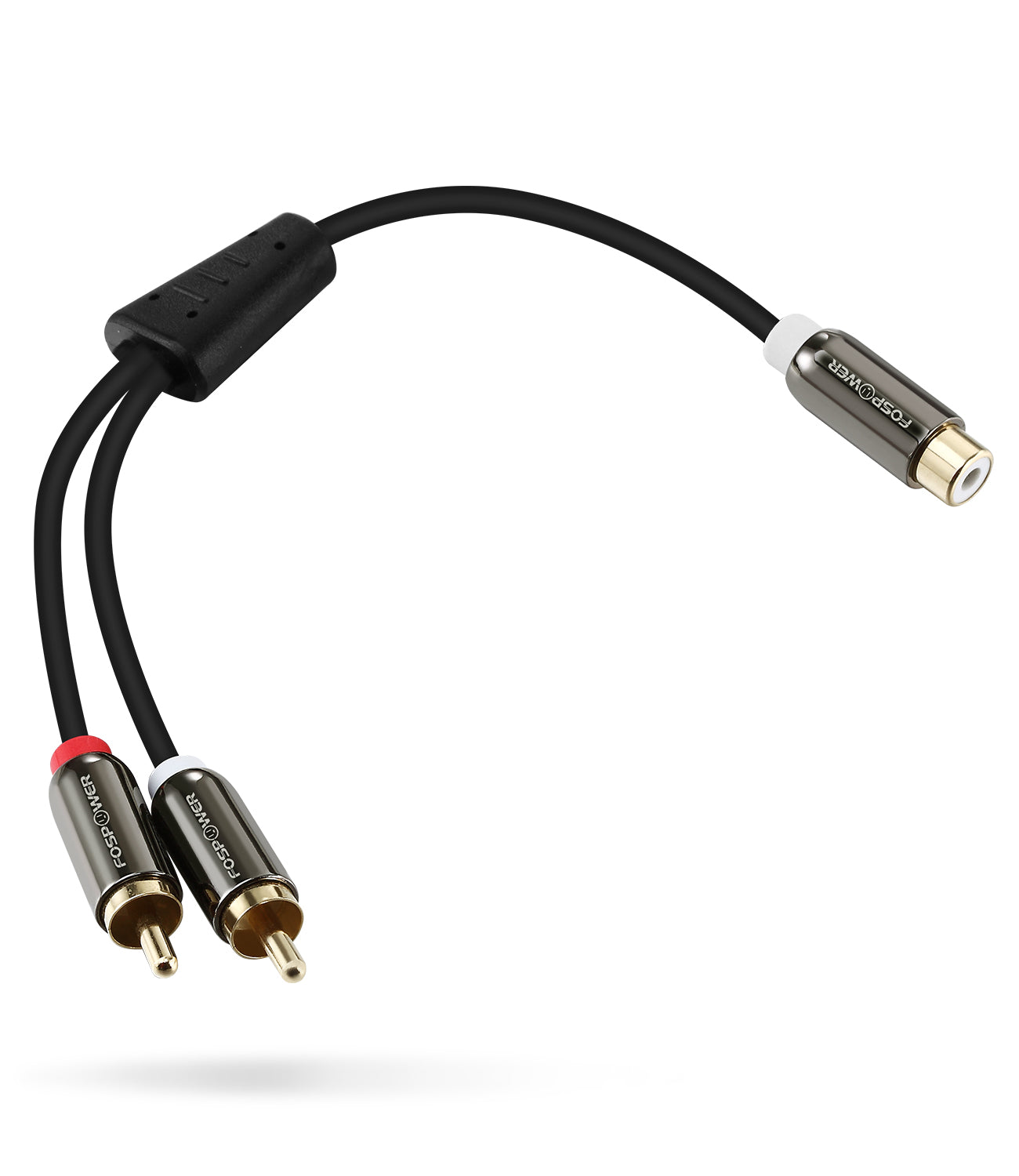 2RCA to 1RCA Stereo Gold Plated Male to Female Audio Cable