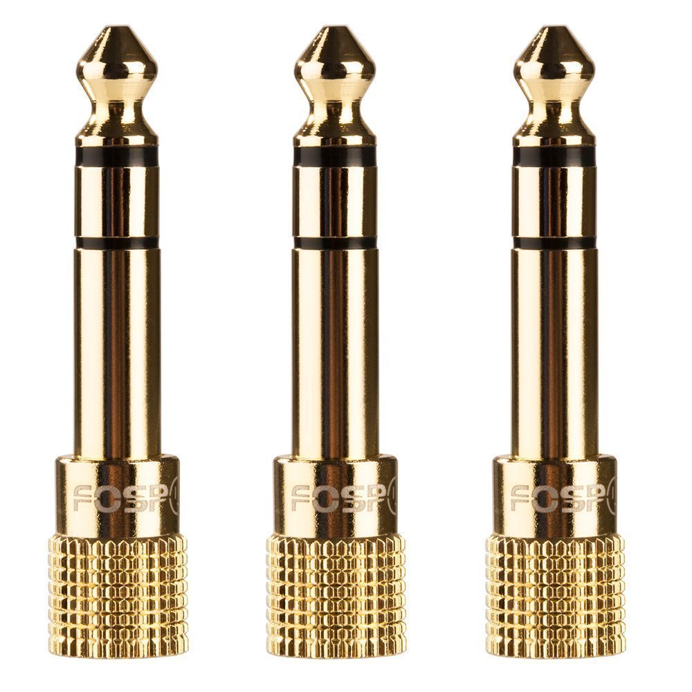 6.35mm (1/4 Inch) Male to 3.5mm (1/8 Inch) Female TRS Stereo Audio Adapter