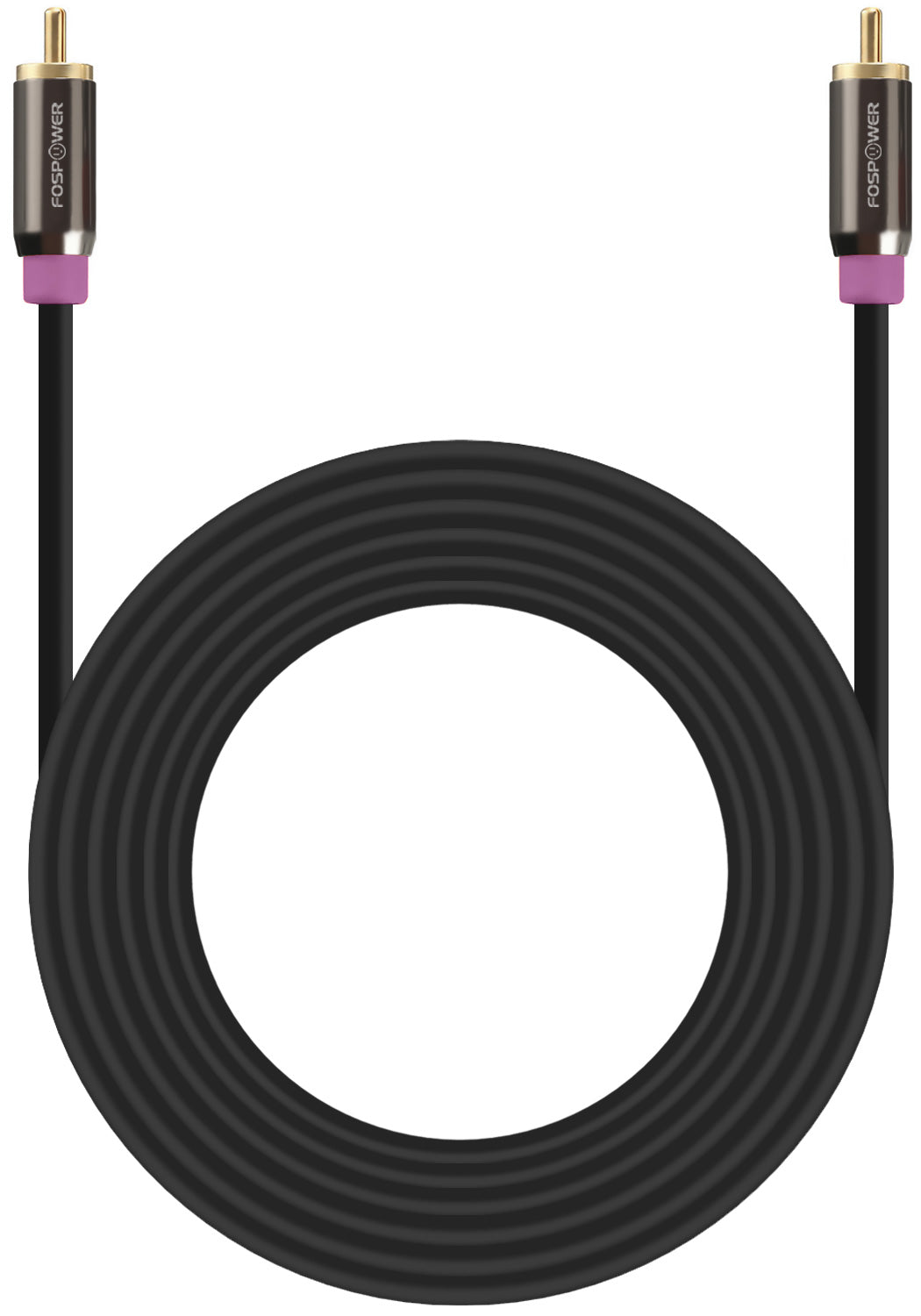 RCA Audio Gold Plated Male to Male Subwoofer Speaker Cable