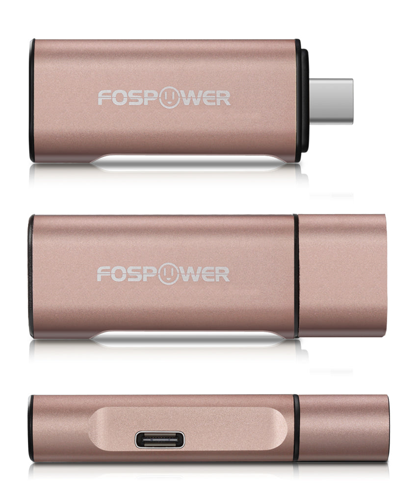 USB-C Male to USB-C and USB-A Female Data Sync and Charge Adapter