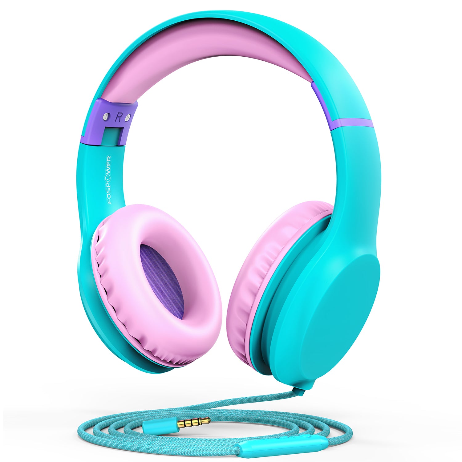 3.5mm On-Ear Stereo Foldable Headphones with Microphone for Kids