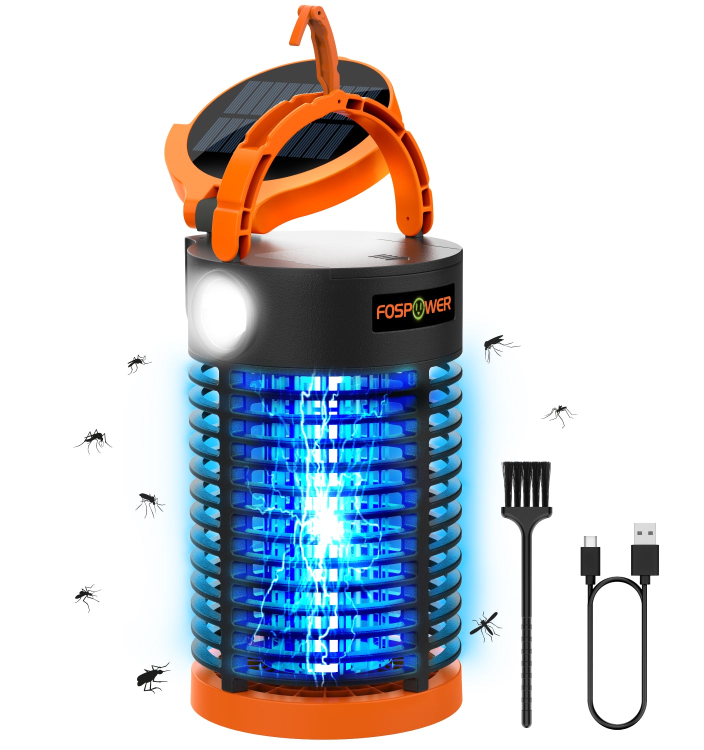 Outdoor Bug Zapper with 8,000mAh Powerbank, Reading light, and Flashlight