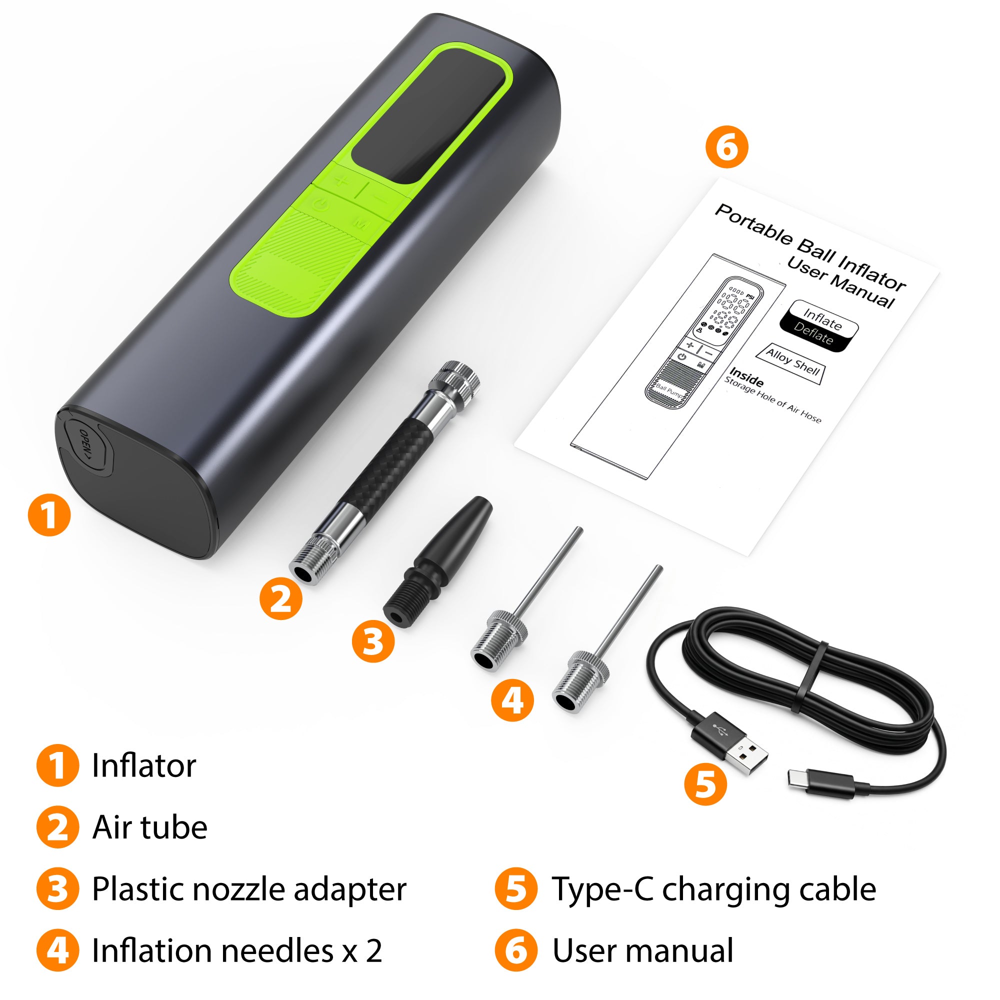 Electric Ball Pump Smart Portable Air Inflator