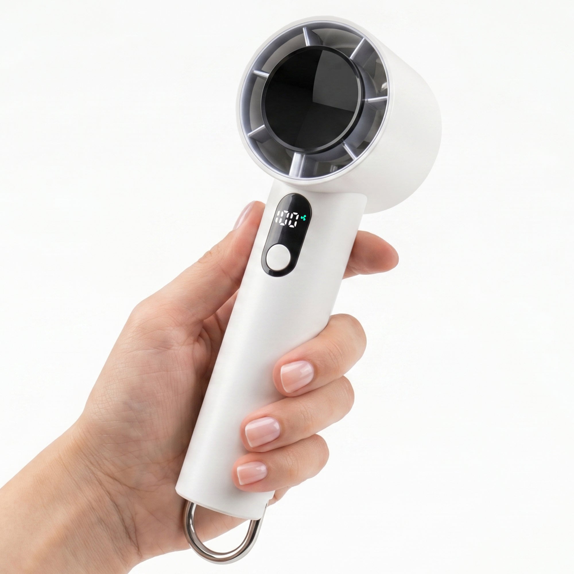 Portable Handheld Turbo Fan, 10000 RPM Rechargeable Mini Fan