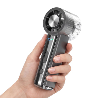 Mini Ice Cooling Fan, 100 Speed Handheld Portable Rechargeable Fan