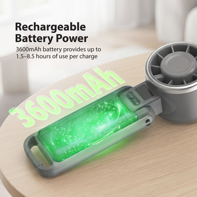 Mini Foldable Turbo Fan, 10400 RPM Rechargeable Portable Fan