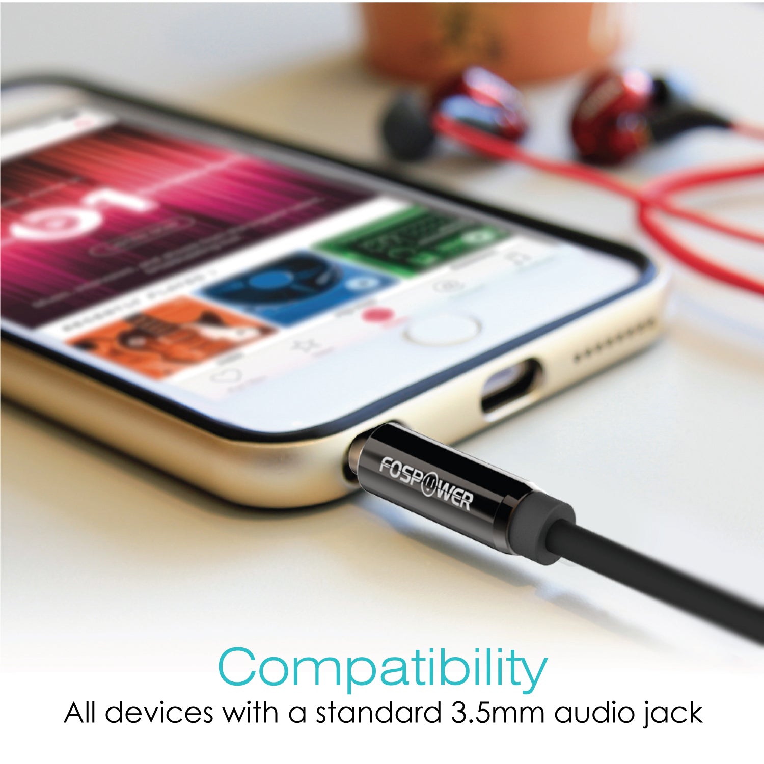 3.5mm Male to Male Dual Layer Gold Plated Aux Audio Cable