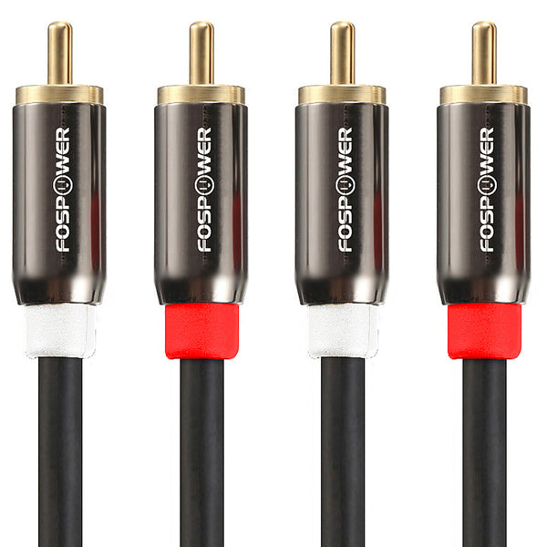 2RCA Dual Layer Gold Plated Male to Male Stereo Audio Cable
