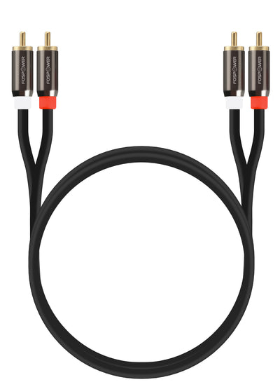 2RCA Dual Layer Gold Plated Male to Male Stereo Audio Cable