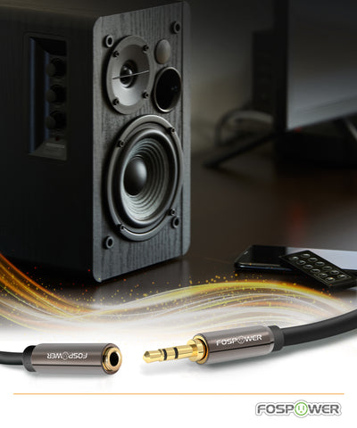 3.5mm Male to Female Dual Layer Gold Plated Aux Audio Cable