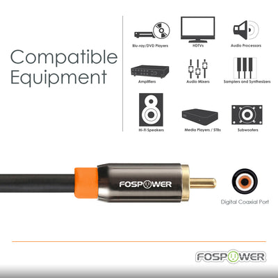 Digital Coaxial RCA Audio Gold Plated Male to Male Cable