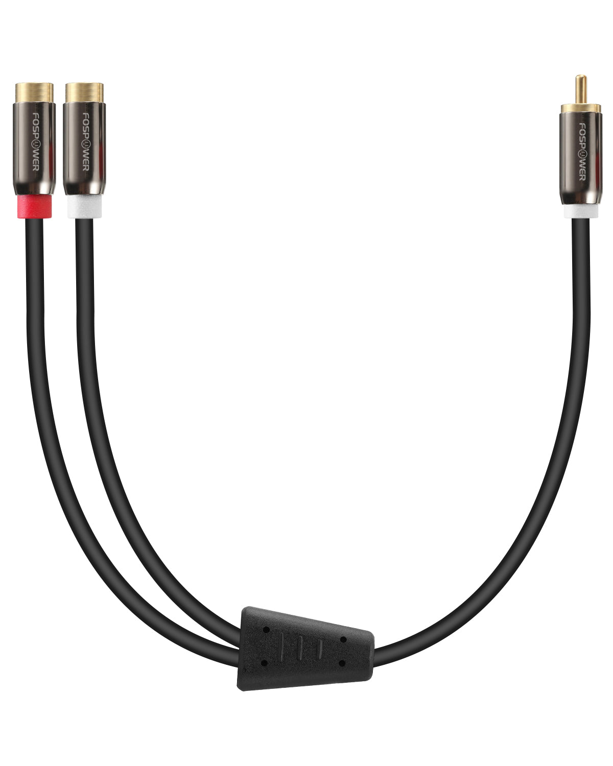 1RCA to 2RCA Stereo Gold Plated Female to Male Audio Cable