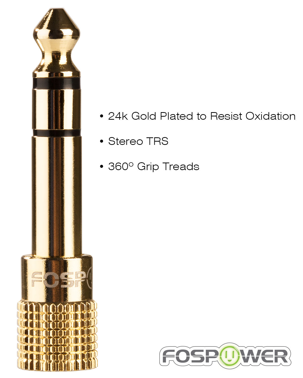 6.35mm (1/4 Inch) Male to 3.5mm (1/8 Inch) Female TRS Stereo Audio Adapter