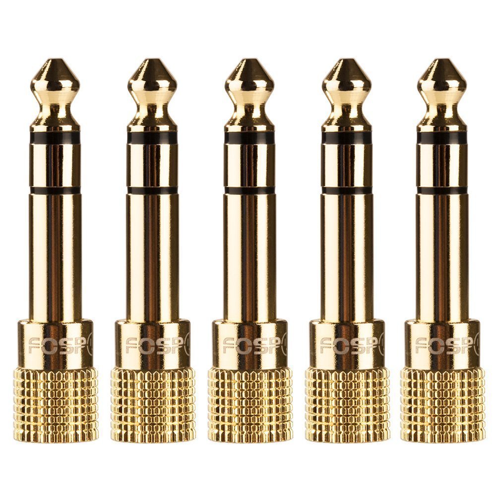 6.35mm (1/4 Inch) Male to 3.5mm (1/8 Inch) Female TRS Stereo Audio Adapter