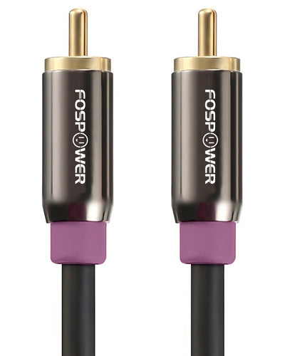 RCA Audio Gold Plated Male to Male Subwoofer Speaker Cable