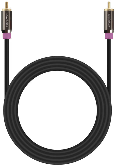 RCA Audio Gold Plated Male to Male Subwoofer Speaker Cable