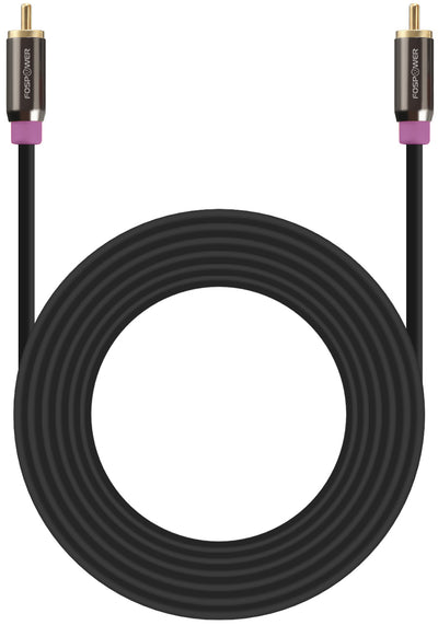 RCA Audio Gold Plated Male to Male Subwoofer Speaker Cable