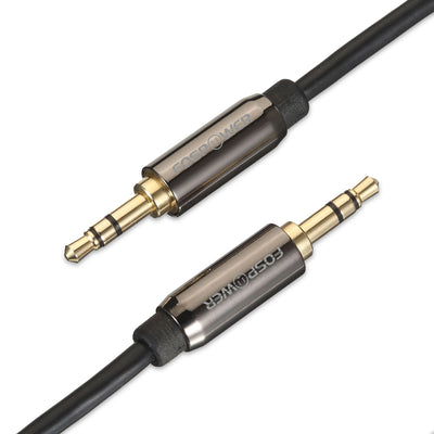 3.5mm Male to Male Dual Layer Gold Plated Aux Audio Cable - 2 Pack