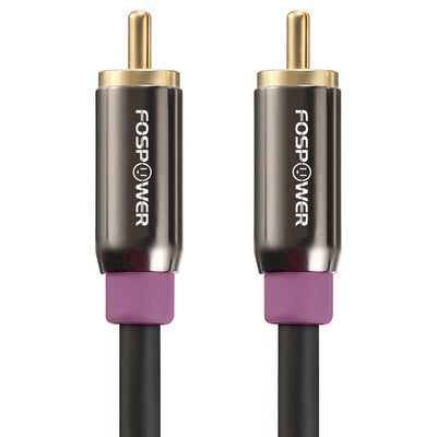 RCA Audio Gold Plated Male to Male Subwoofer Speaker Cable