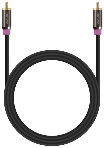 RCA Audio Gold Plated Male to Male Subwoofer Speaker Cable