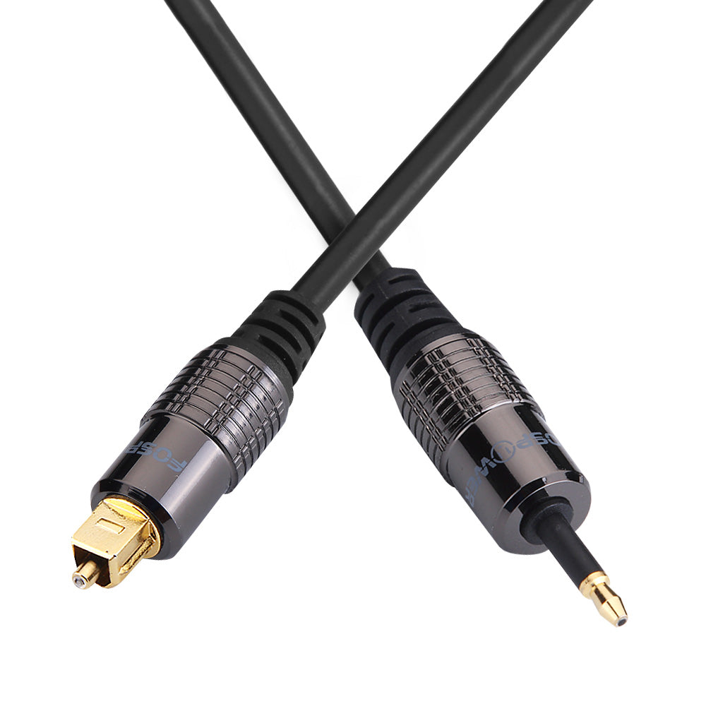 Toslink to Mini Toslink Digital Optical Male to Male Cable