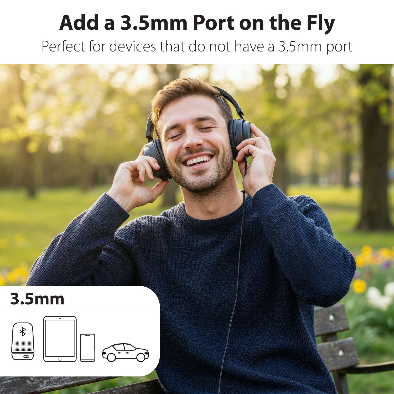 USB-C to 3.5mm Audio & USB-C Aux Dongle Male to Female Adapter