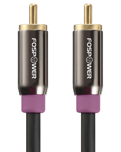 Single (1) RCA to Single (1) RCA Gold Plated Subwoofer Digital Audio Cable