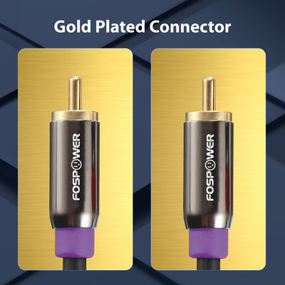 Single (1) RCA to Single (1) RCA Gold Plated Subwoofer Digital Audio Cable