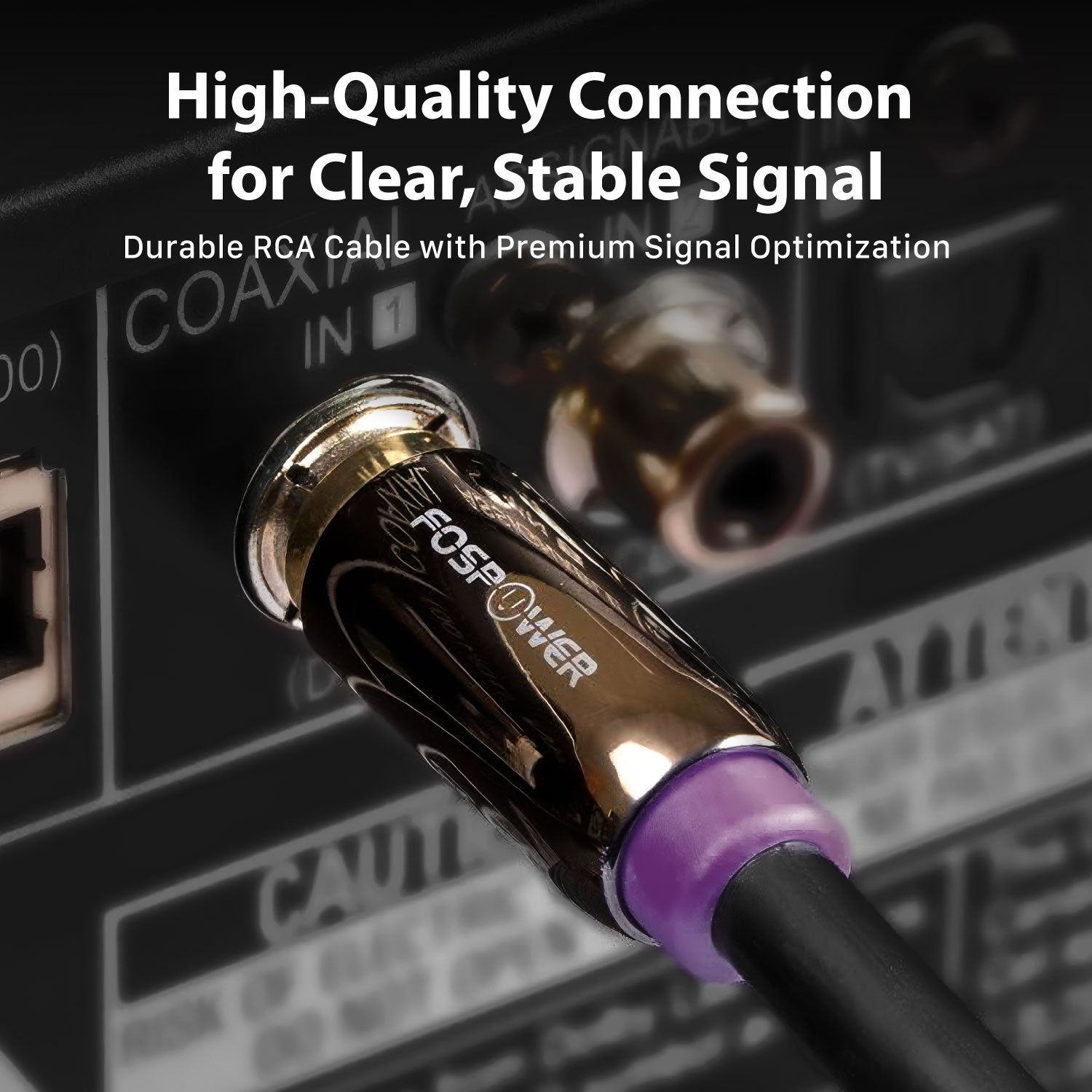 Single (1) RCA to Single (1) RCA Gold Plated Subwoofer Digital Audio Cable