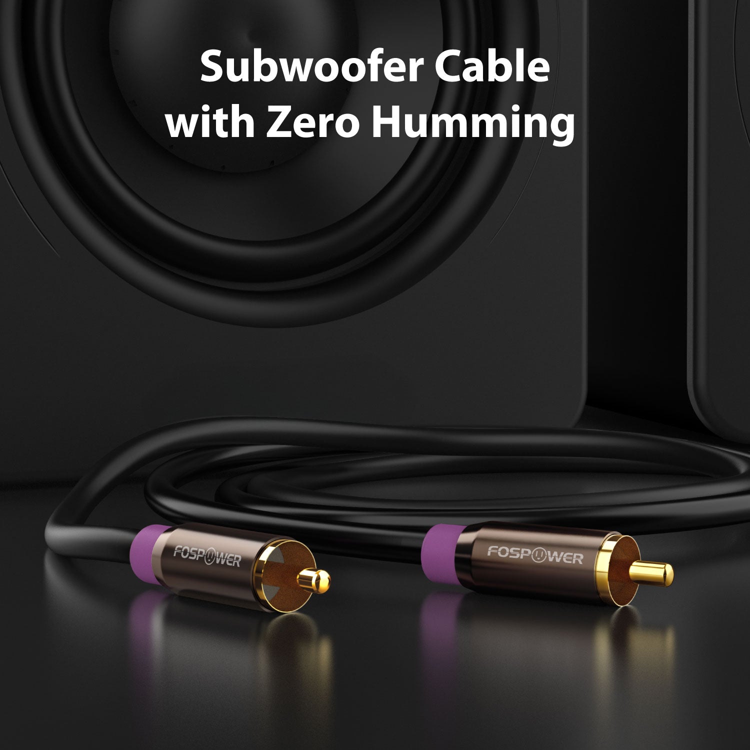 Single (1) RCA to Single (1) RCA Gold Plated Subwoofer Digital Audio Cable