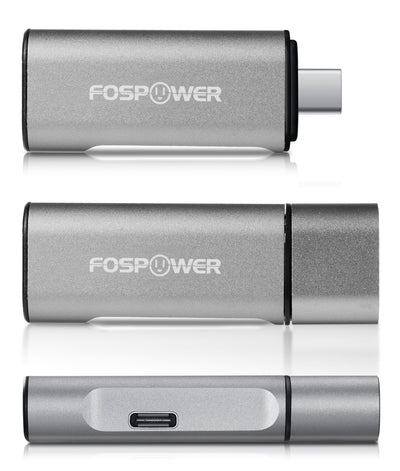 USB-C Male to USB-C and USB-A Female Data Sync and Charge Adapter