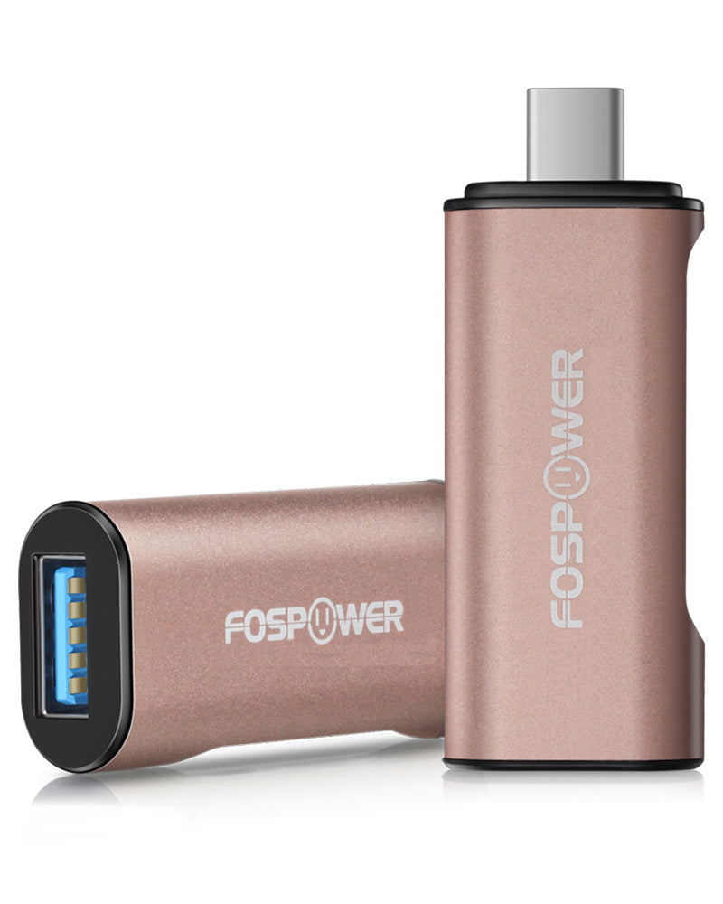 USB-C Male to USB-C and USB-A Female Data Sync and Charge Adapter