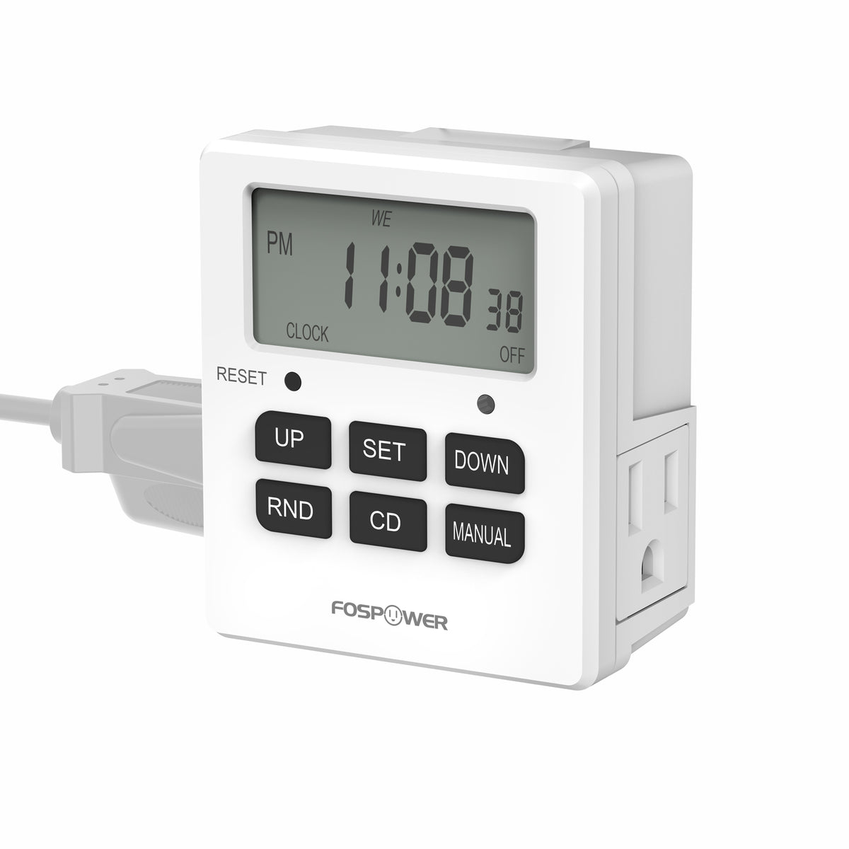7 Day Weekly Digital Outlet Timer with Two Outlets [ETL Listed]