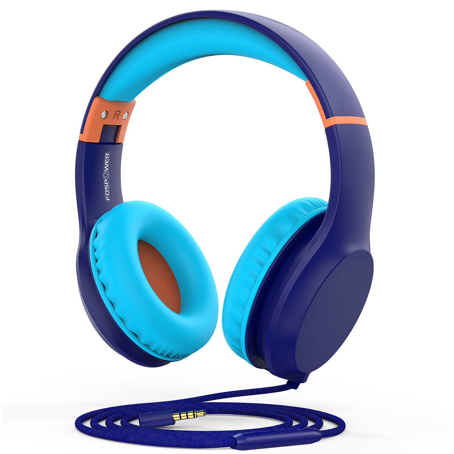 3.5mm On-Ear Stereo Foldable Headphones with Microphone for Kids