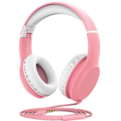 3.5mm On-Ear Stereo Foldable Headphones with Microphone for Kids