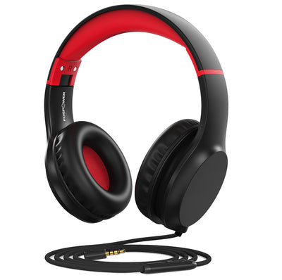 3.5mm On-Ear Stereo Foldable Headphones with Microphone for Kids