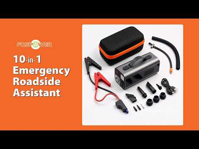 10-in-1 Portable Car Jump Starter and Tire Inflator