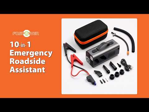 10-in-1 Portable Car Jump Starter and Tire Inflator